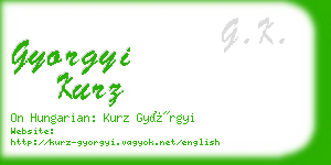 gyorgyi kurz business card